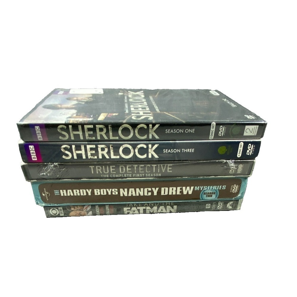 Mixed‎ Series DVD Lot of 5 Sherlock Nancy Drew True Detective Fatman Season NEW